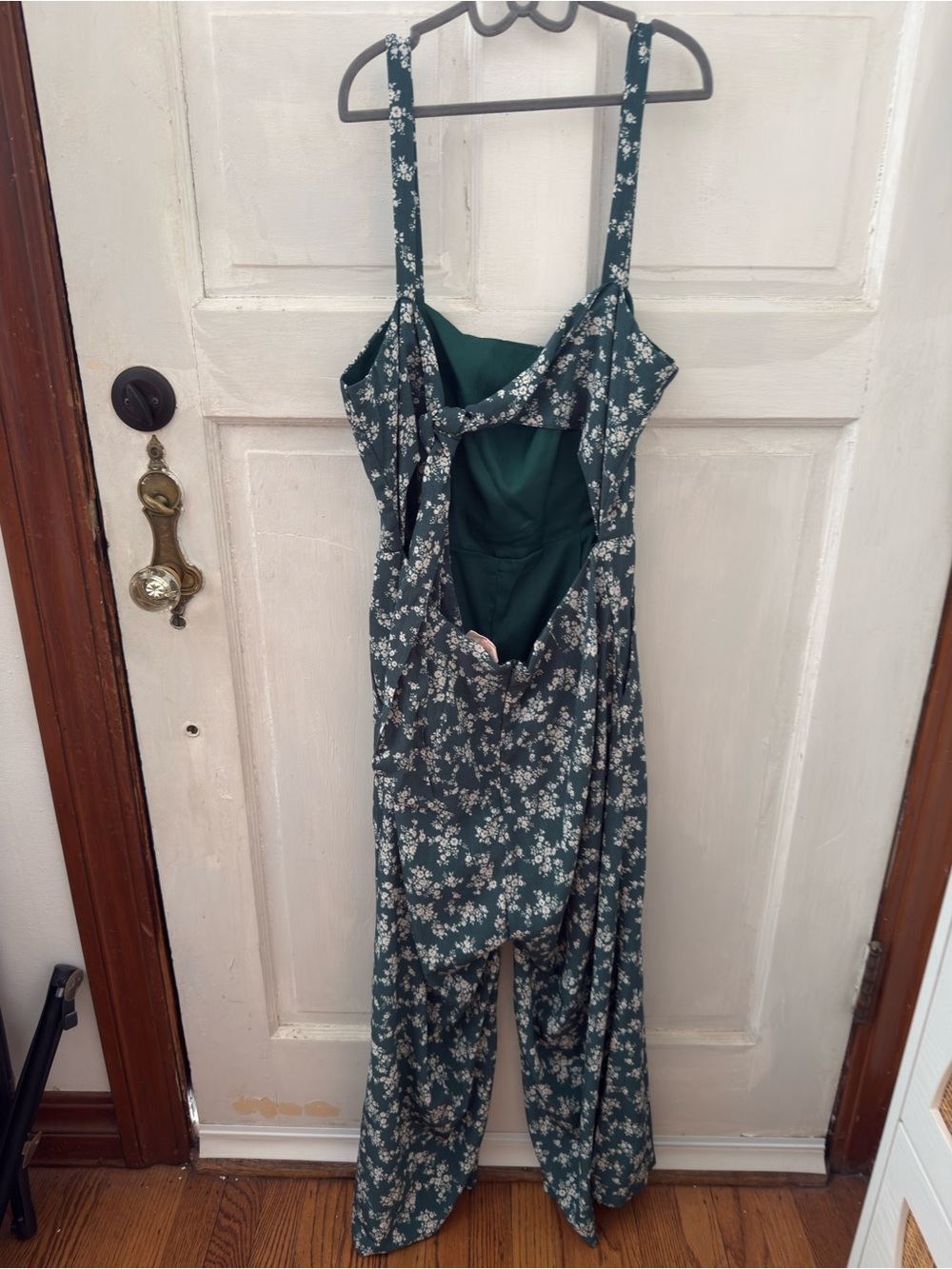 Showpo Australian Brand Floral Square-Neck Wide-Leg Jumpsuit Pockets - Picture 4 of 7